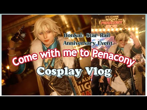 A Night in Penacony | I cosplayed Aventurine for the Honkai: Star Rail Anniversary party 🎉