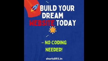 build your dream website no coding needed  #shorts895blogs