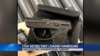 TSA seizes 2 loaded handguns at PHL