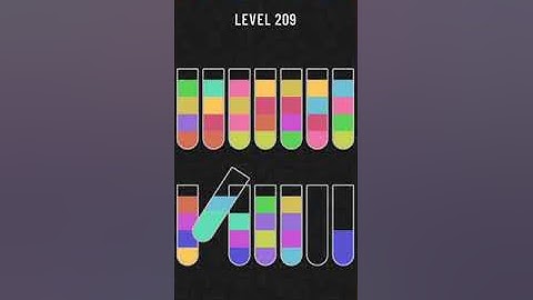 Water Sort Puzzle Level 209 Walkthrough Solution Android/iOS 💦
