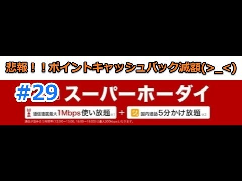 #29【楽天モバイル/スーパーホーダイ】悲報!!契約で3000円ゲットに下がる/最後に速度テスト有り