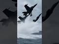 Stealth Fighter Jets Launch From Giant Aircraft Carrier