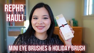 REPHR Holiday Brush & Mini Eye Brushes Compared with Regular Brushes