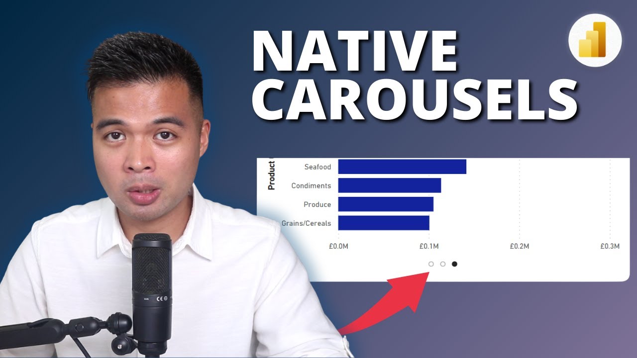 How to create CAROUSEL BUTTONS in Power BI using NATIVE VISUALS ...