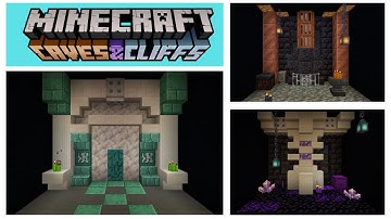 Minecraft 1.17 Build Palettes & Build Hacks