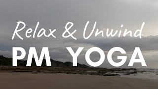 Calm Your Mind and Relax with this legs up the wall evening yoga practice.