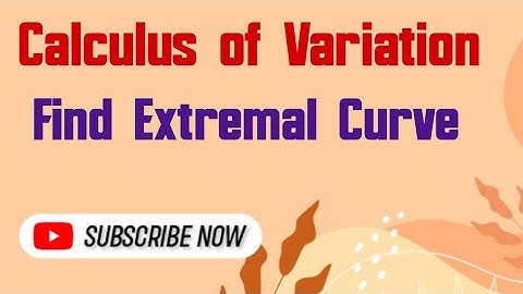 Calculus of Variation, find Extremal Curve of the functional...