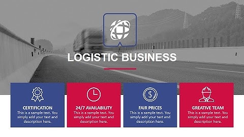 Logistics PowerPoint Presentation Template