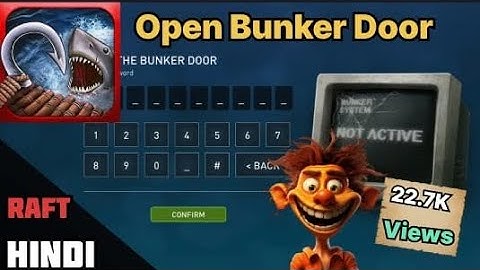 Open Bunker door password || Raft Survival Ocean Nomad Full Game Walkthrough