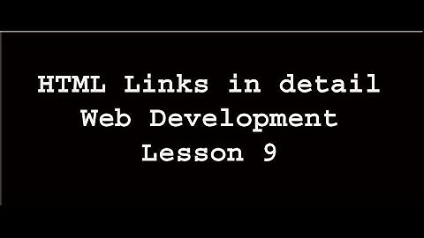 HTML Links in detail | Web Development | Lesson 9 (In Hindi/Urdu)
