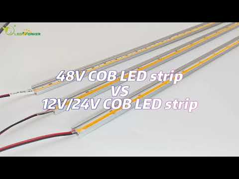 "48V COB LED Strip vs 12V/24V COB LED Strip: Which is the Best Choice for Your Project?"