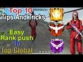 Best Pro 10 Tips & Tricks For Rank Push Easily | Free Fire