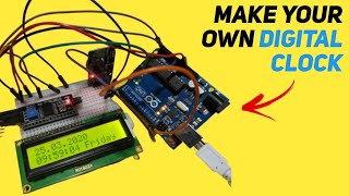 How to make your OWN DIGITAL CLOCK with DS3231 and #Arduino uno , #code , #circuit is given bellow