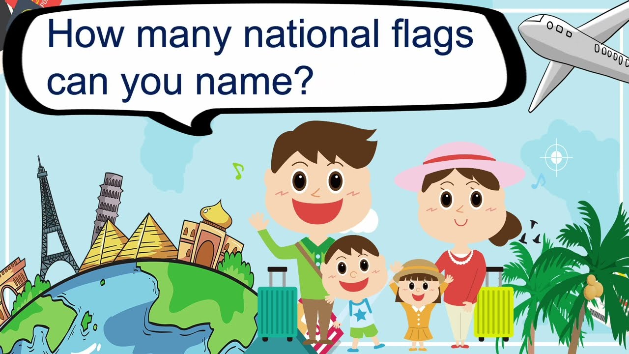 Vocabulary | Country | Flag ｜#country #national #flag #englishspeaking #learnfast #school #office