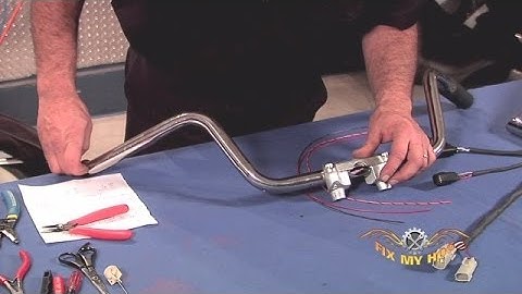 Tip on Pulling Wires Through Handlebars  |  Fix My Hog
