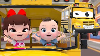 Lets Go Wheels On The Bus Nursery Rhymes & Kids Songs Kindergarten
