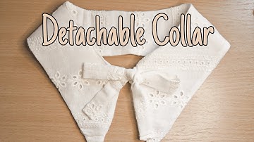 DIY : HOW TO MAKE AN EASY DETACHABLE COLLAR