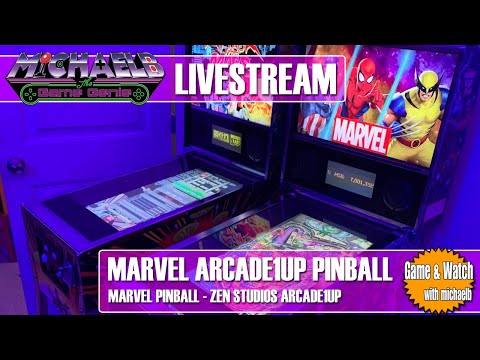 Marvel Arcade1Up Pinball Live Gameplay | MichaelBtheGameGenie from MichaelBtheGameGenie