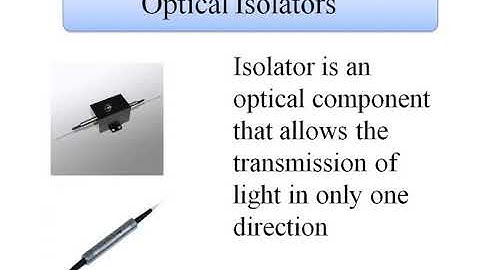 MODULE 4 : optical isolators and circulators