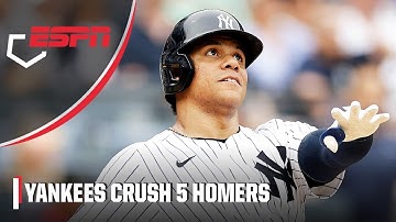 5 HOME RUNS FOR THE YANKEES ⚾⚾⚾⚾⚾ Defeat the Rays 9-1 | ESPN MLB