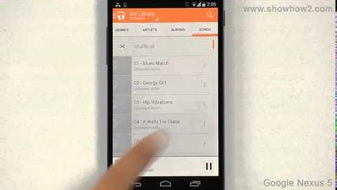 Google Nexus 5 - Add Song To Existing Playlist From List View