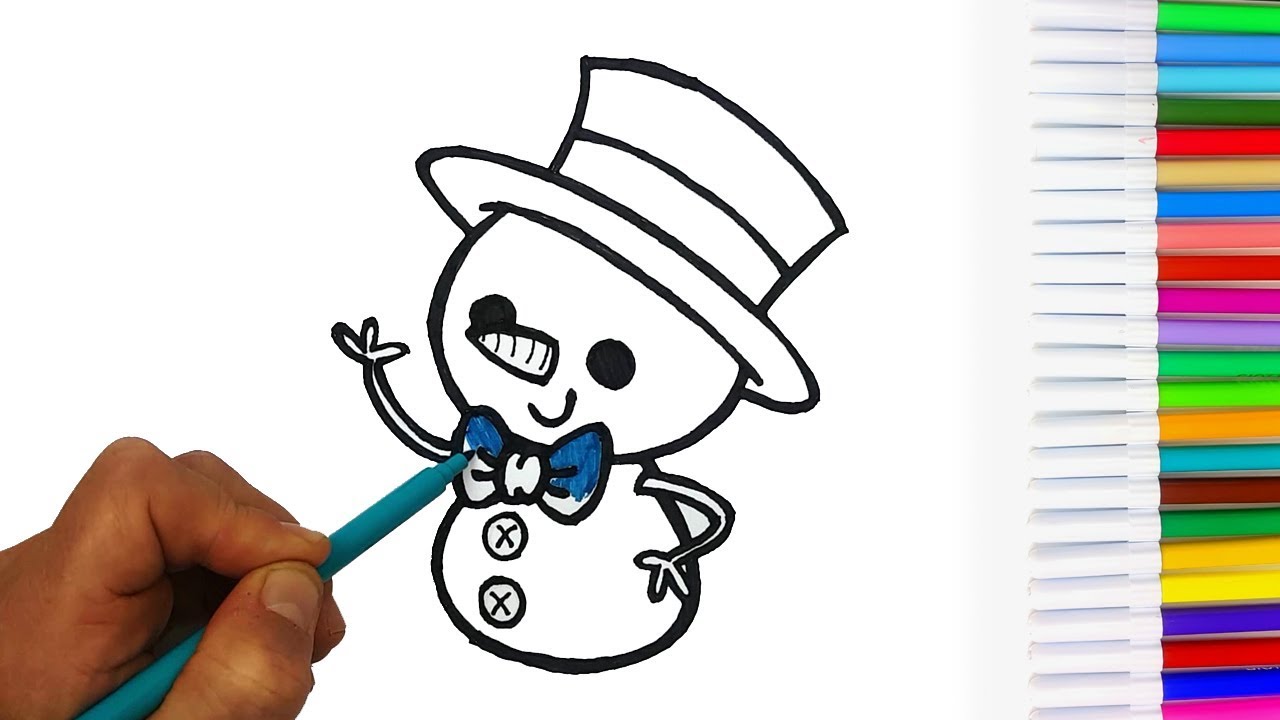 PUPAZZI DI NEVE DA COLORARE NATALE PER BAMBINI | ERIC TOYS ADVENTURE -  YouTube