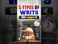 5 WRITS OF THE INDIAN CONSTITUTION | POLITY FOR SSC &amp; RAILWAY EXAMS
