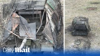 Monster Russian turtle tank is destroyed along with two of its smaller 'siblings'