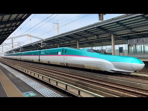 【東北新幹線】E5系はやぶさ+E6系こまち 300Km？通過！！ 那須塩原駅