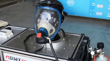 Machine for testing the air tightness of respirator