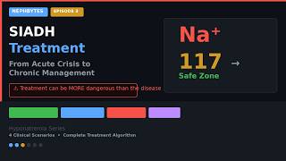 Hyponatremia Ep 3: SIADH Treatment — From Acute Crisis to Chronic Management | NephBytes