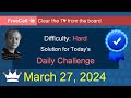 Microsoft solitaire collection freecell  hard  march 27 2024