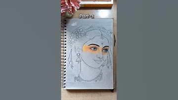 Tere Naina 👀 ✨️#shorts #youtubeshorts #drawing #radharani #softpastel #radharanidrawing #terenaina
