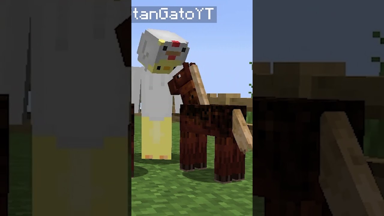 le cuesta encontrar caballos a capitan gato #shorts #minecraft