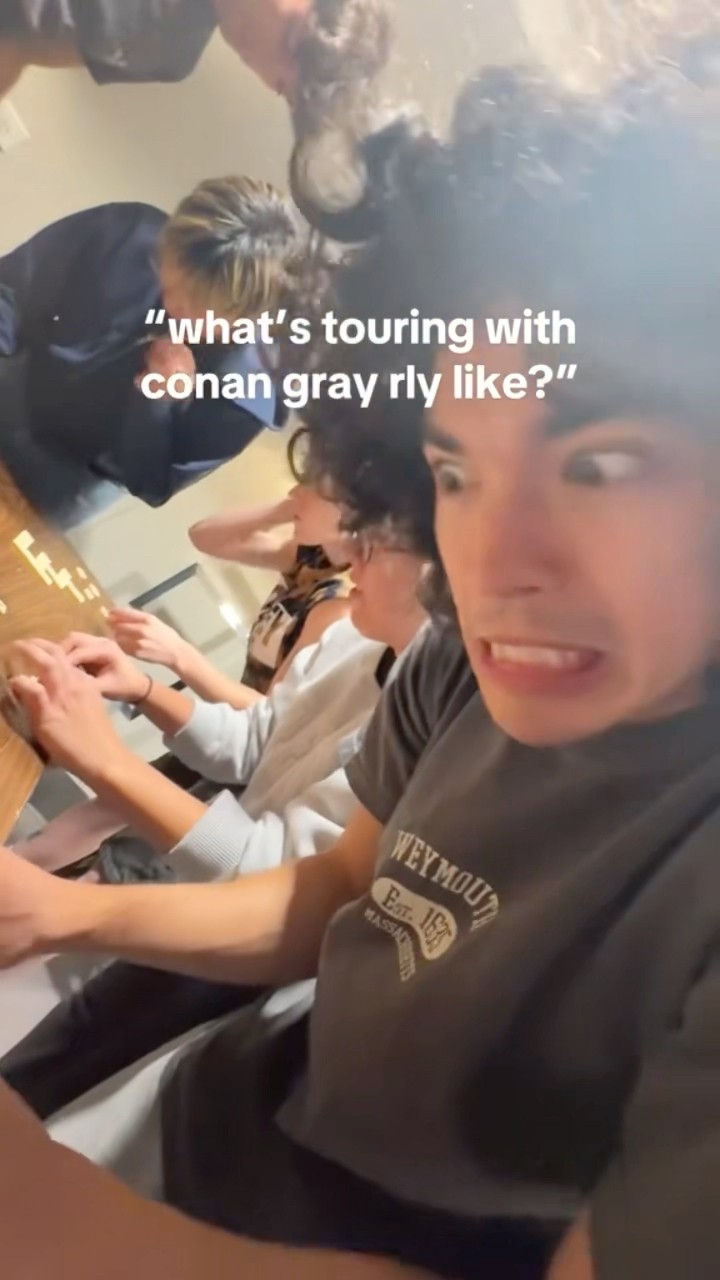 He’s so silly ? #tour #concert #coneheads #conangray #foundheaven #live #tiktok