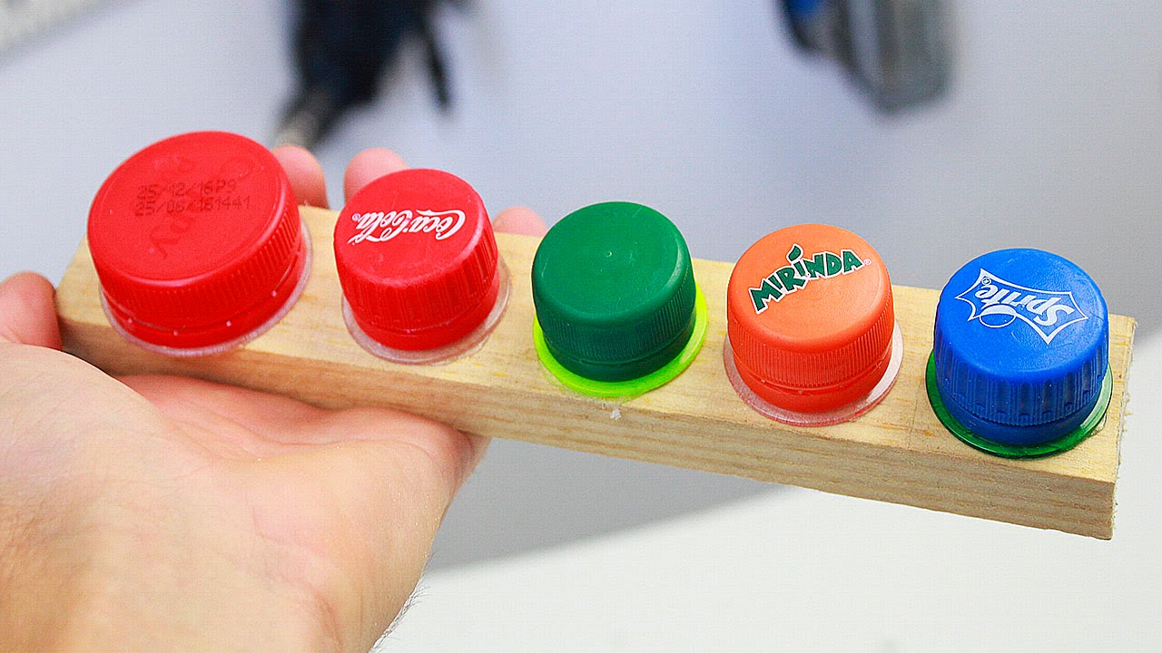 3 Ideas With Plastic Bottle Caps Youtube 