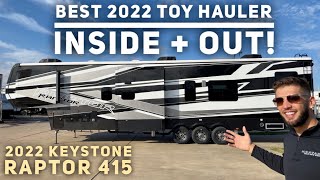 Best Toy Hauler for 2022! Keystone Raptor 415 (15ft Garage)