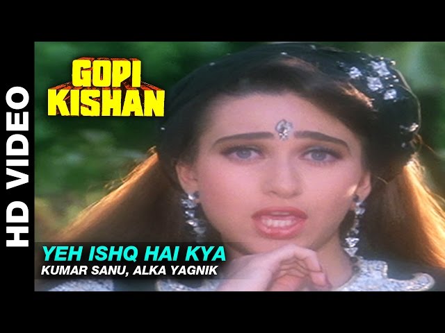 Yeh Ishq Hai Kya - Gopi Kishan | Kumar Sanu, Alka Yagnik | Sunil Shetty u0026 Karishma Kapoor class=