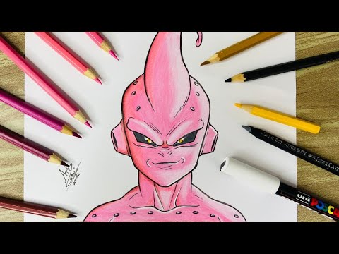 10 melhor ideia de Majin boo kid  majin boo kid, goku desenho, como  desenhar anime