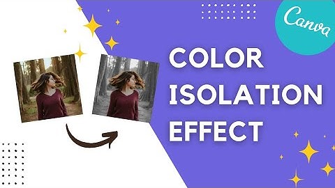 How to create COLOR ISOLATION effect in canva // The Canva Concepts