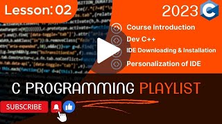 C Programming Tutorial for Beginners 2023| Lesson 02