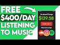 Earn $400 A Day Listening To Music For FREE! (PayPal)