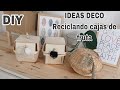 DIY Ideas reciclando cajas de fruta / Hacer cajas con cestos