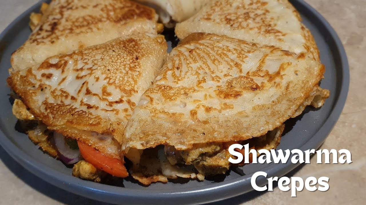 Shawarma Crepe Recipe |  @DelishDhaba ​