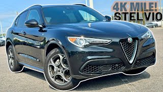 2023 Alfa Romeo Stelvio Ti SUV Keeps Classy In Metallic Black and Chocolate Spec