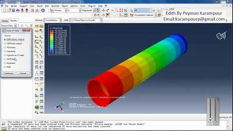 Simulation cyclic loading over the pipe in Abaqus
