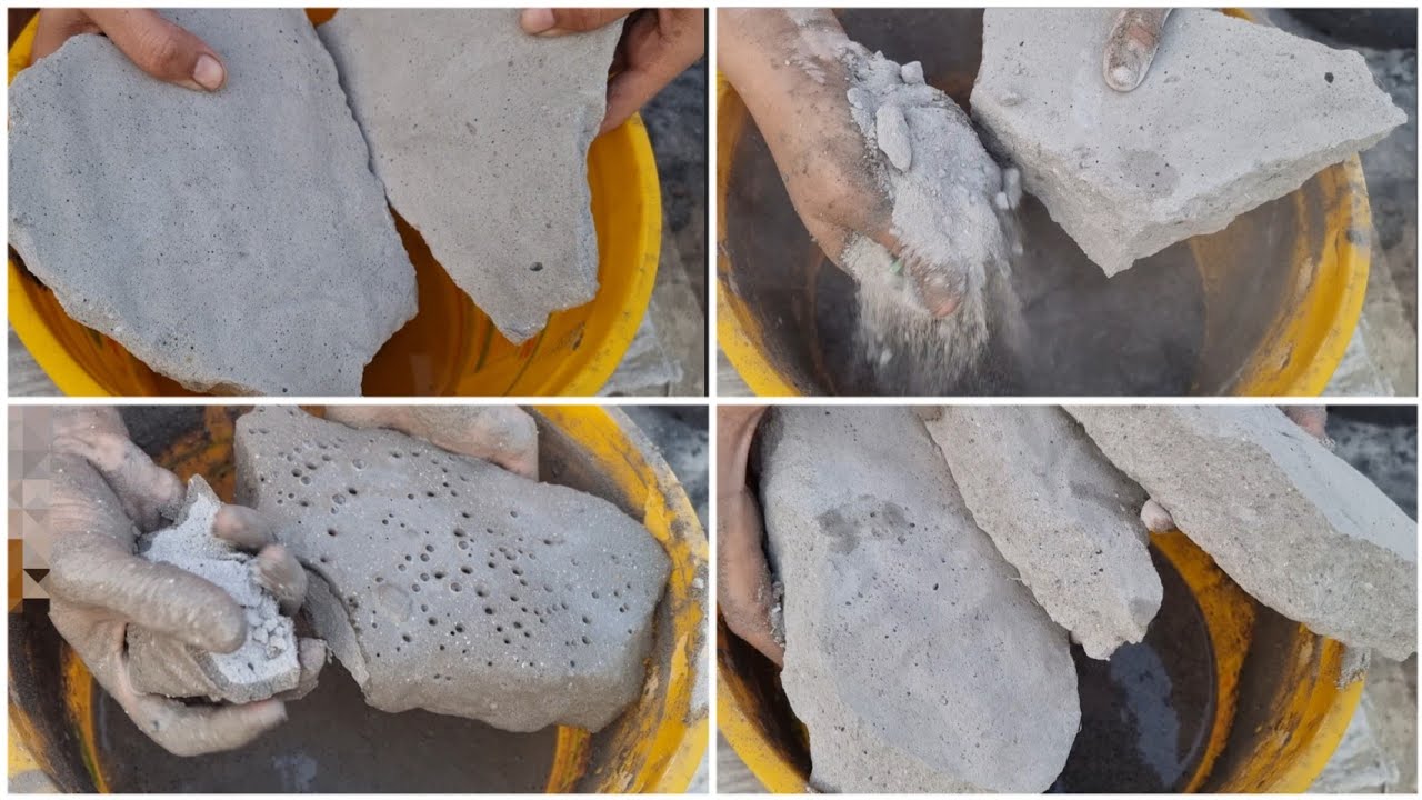 ASMR: Slate Pencil Texture Crumbling in Water 💦🤤 Mouthwatering ...