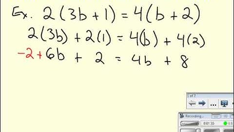 Solving Multi-Step Equations Part 2