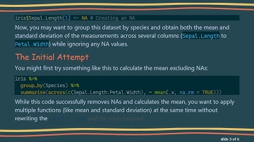 How to Remove NAs When Using dplyr