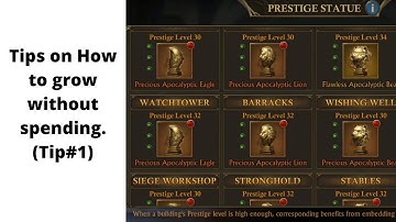 KING OF AVALON: Tips on How to grow without spending | Tip#1